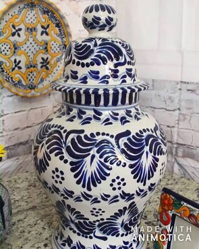 Jarrón Talavera poblana